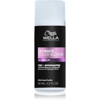 Wella Professionals Ultimate Color Blonde Shampoo șampon pentru neutralizarea tonurilor de galben pentru iluminarea părului sau pentru părul cu șuvițe